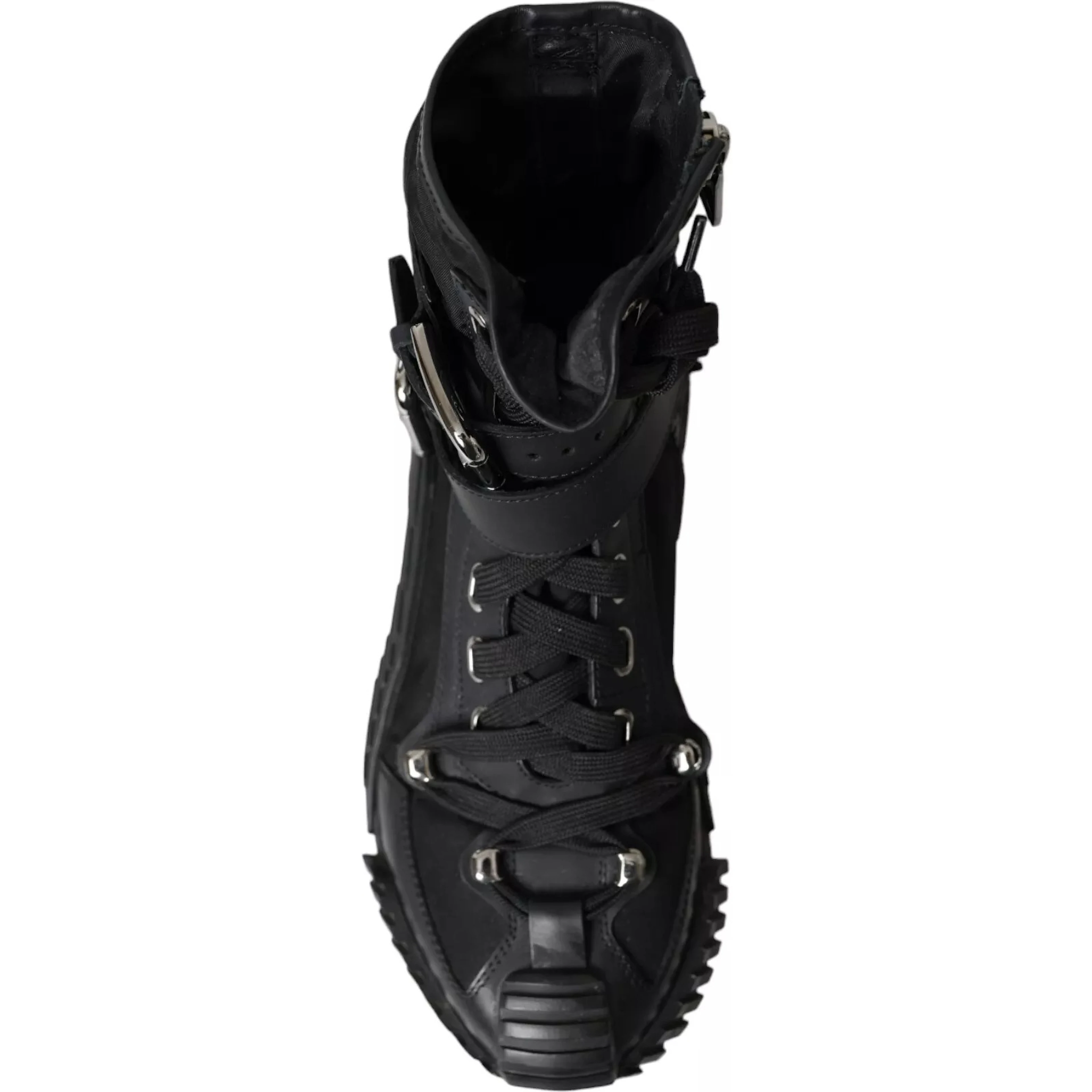 Black Nylon NS1 High Top Sneakers Shoes