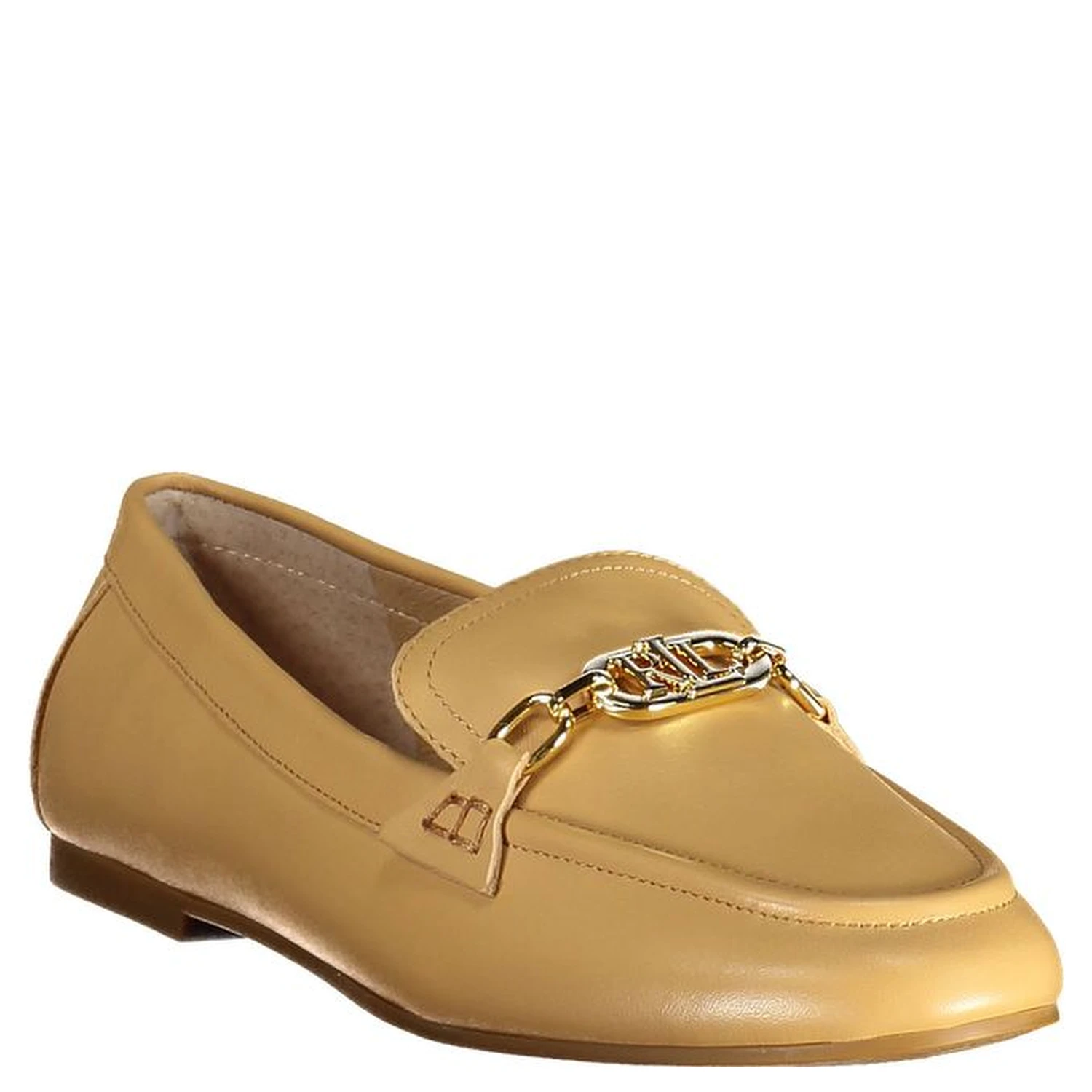 Beige Leather Oxfords And Derby