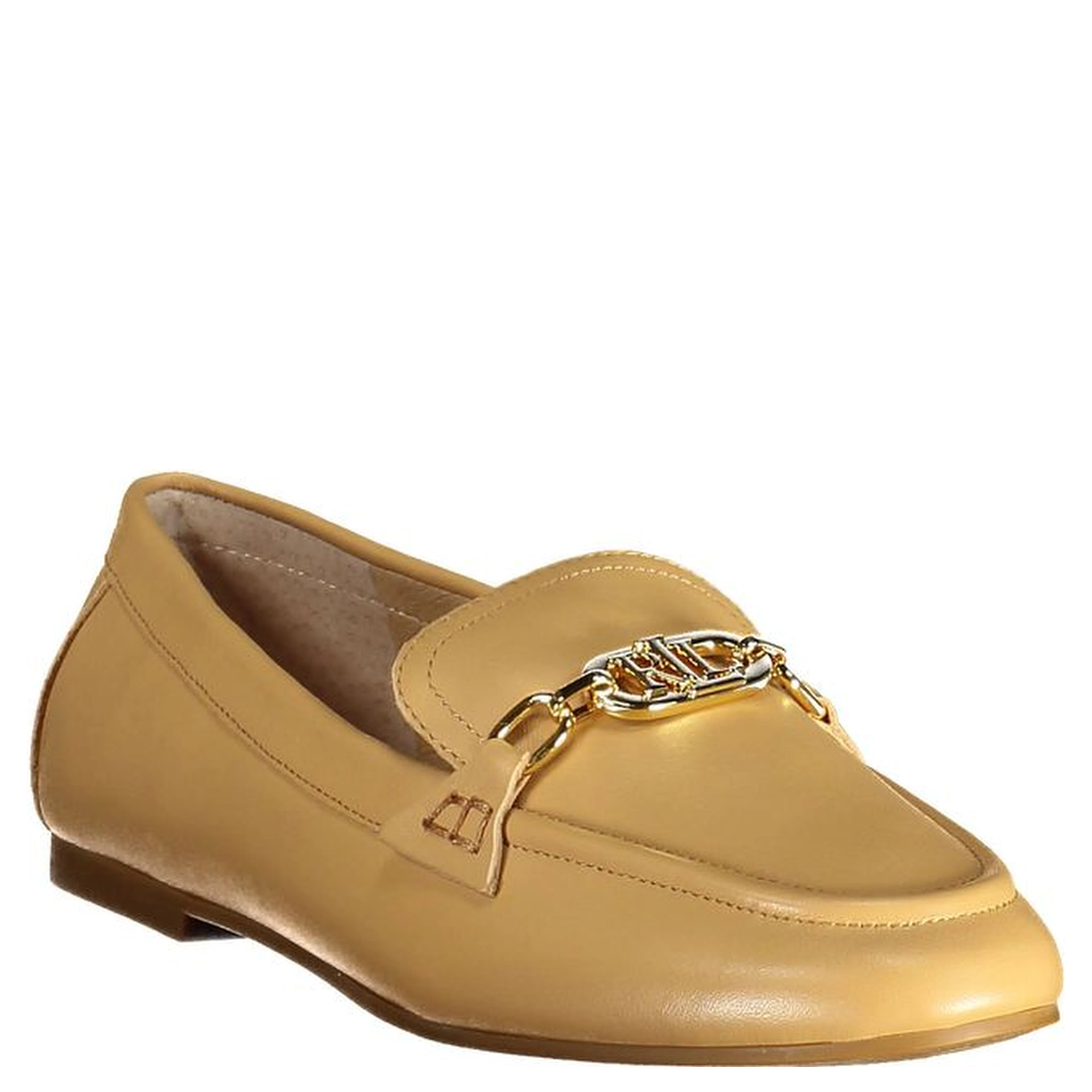 Beige Leather Oxfords And Derby