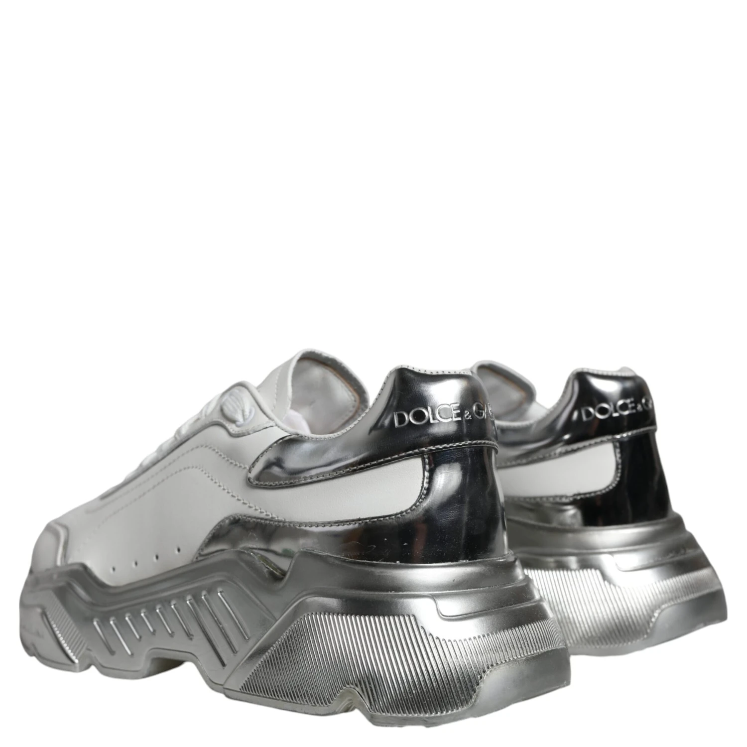 White Silver Daymaster Low Top Sneakers Shoes