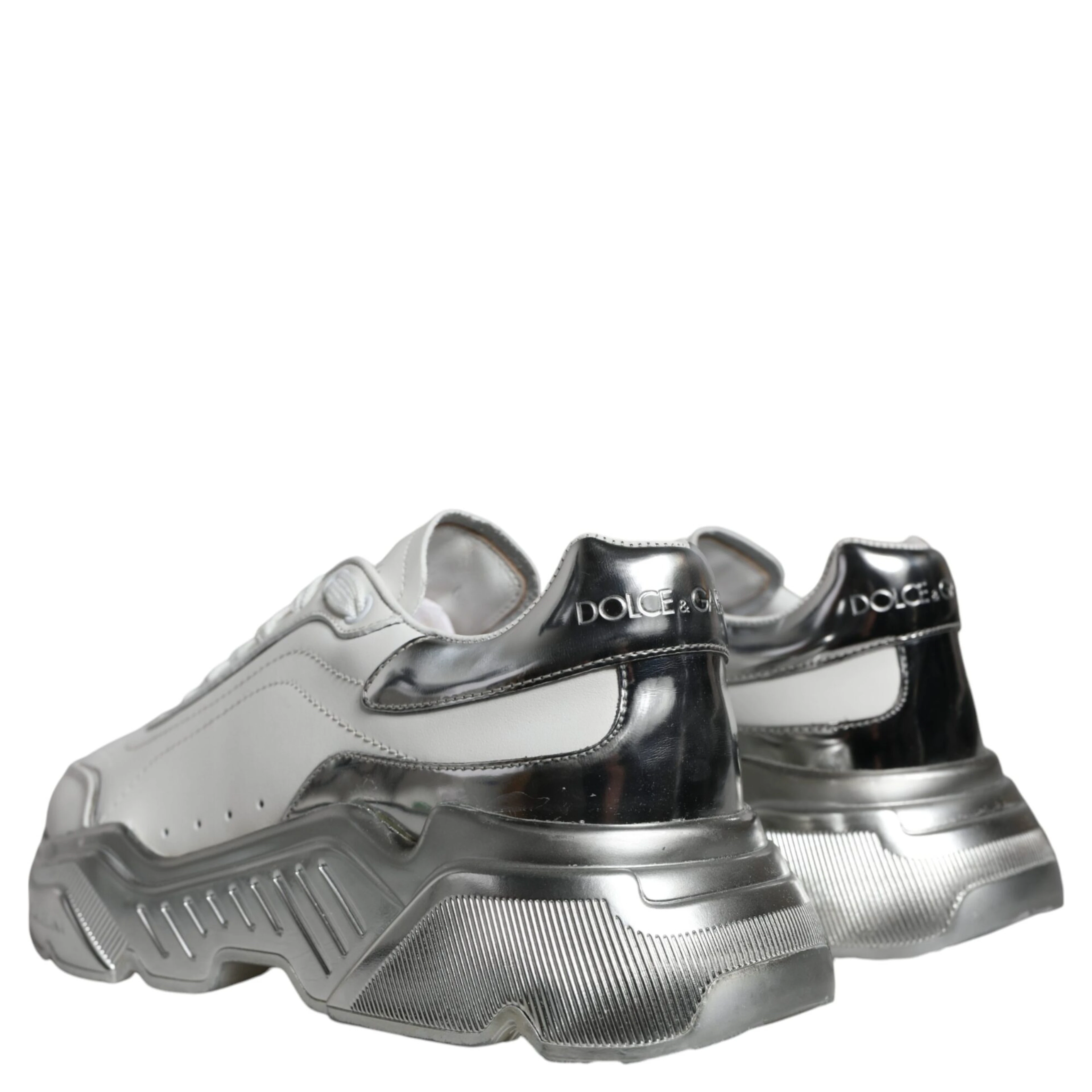 White Silver Daymaster Low Top Sneakers Shoes