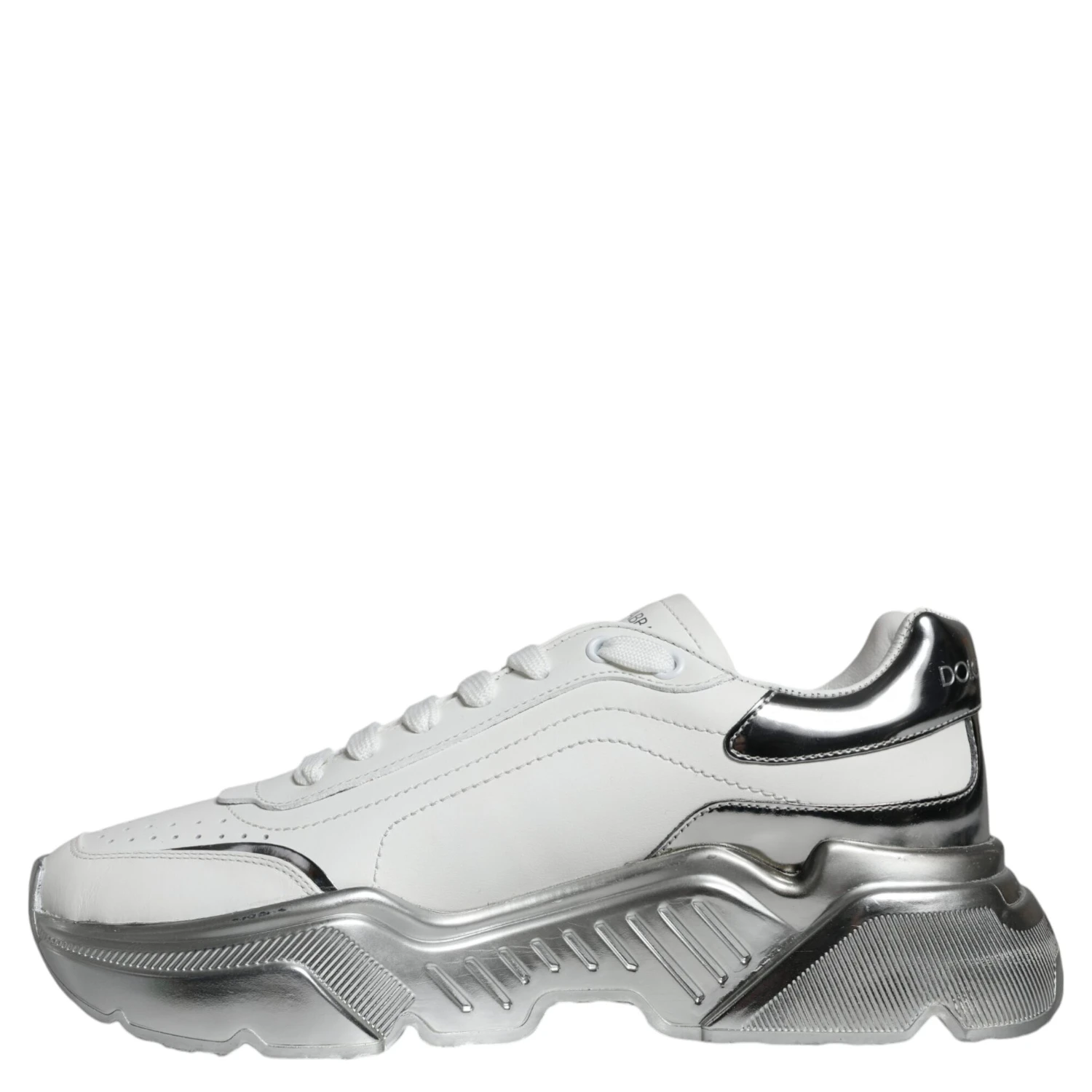 White Silver Daymaster Low Top Sneakers Shoes