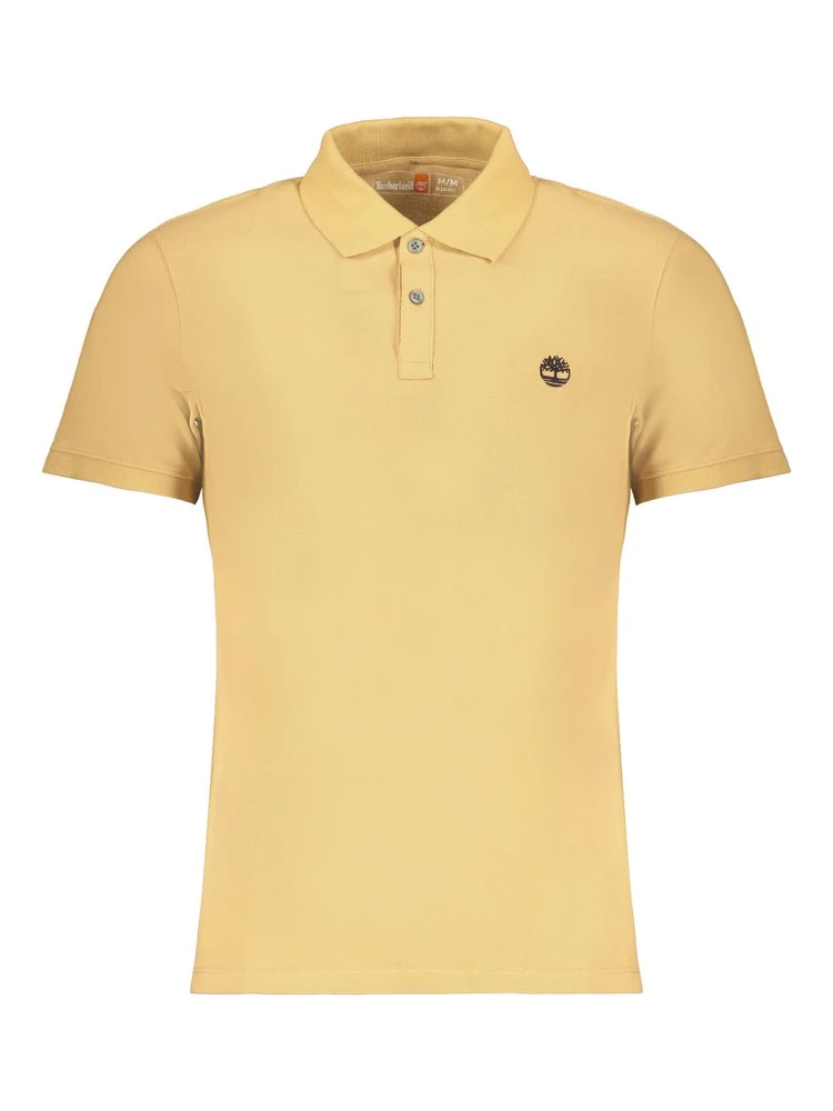 Beige Cotton Polo Shirt