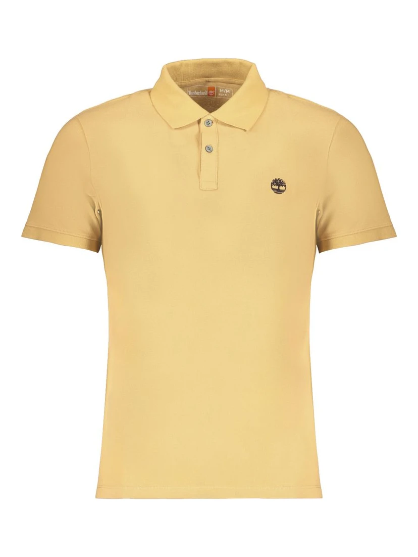 Beige Cotton Polo Shirt
