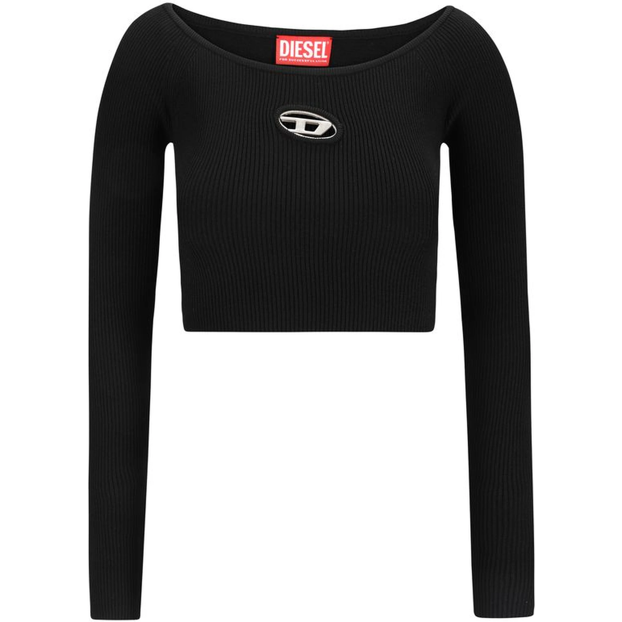 Black Rayon Long Sleeve T-Shirt