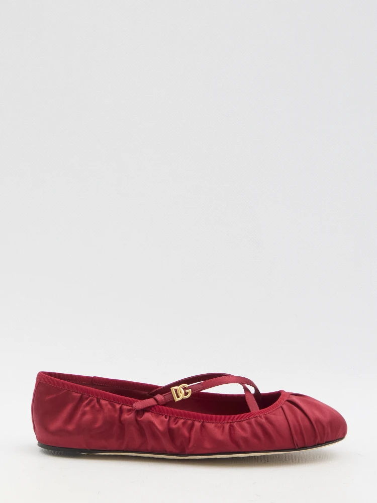 Satin ballerinas
