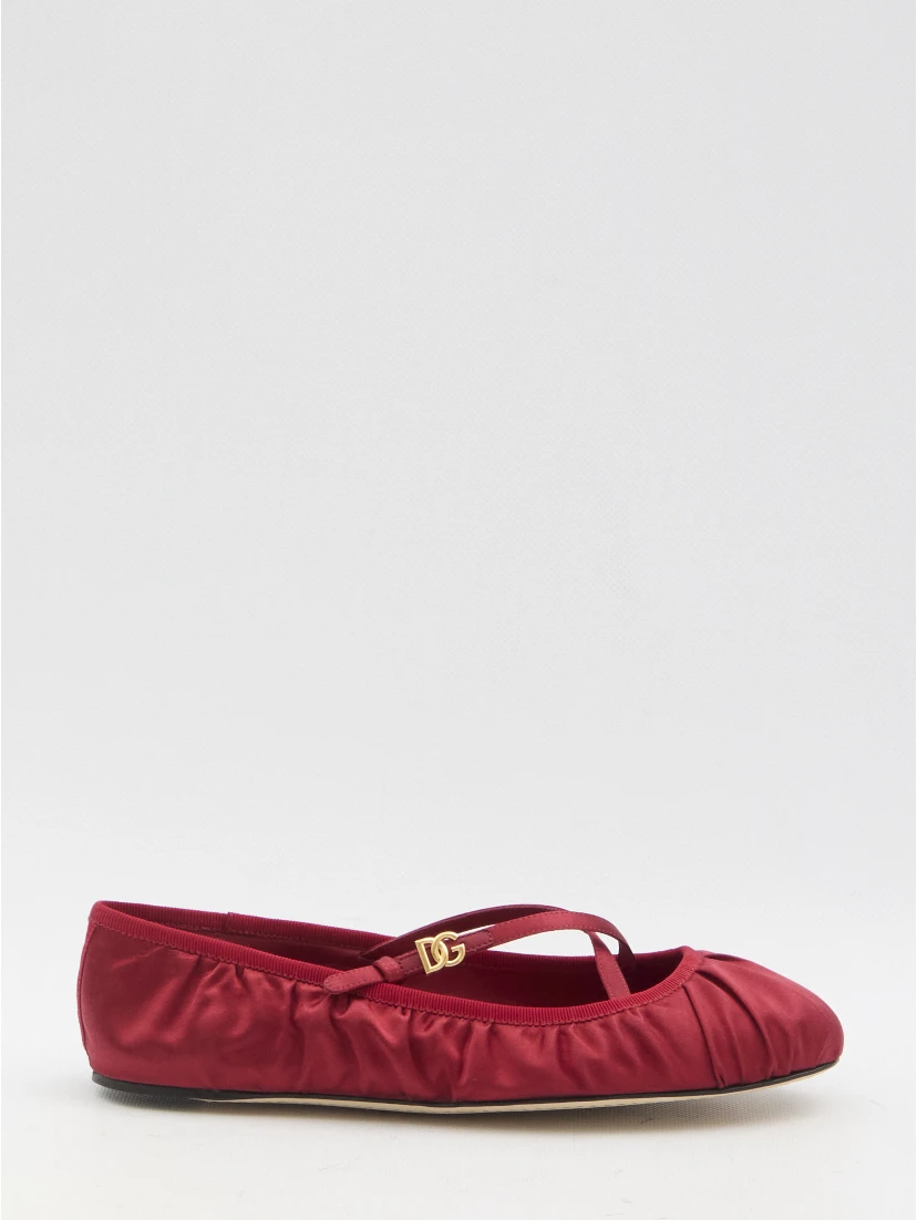 Satin ballerinas