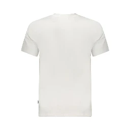 تي شيرت قطني أبيض