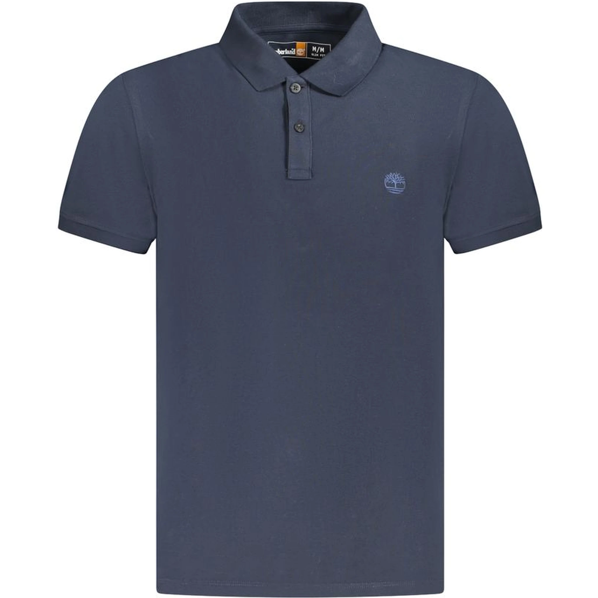 Blue Cotton Polo Shirt