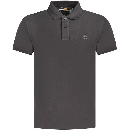 Black Cotton Polo Shirt