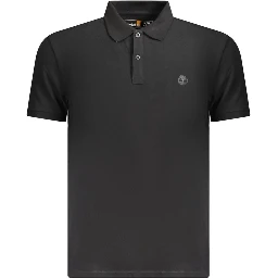 Black Cotton Polo Shirt