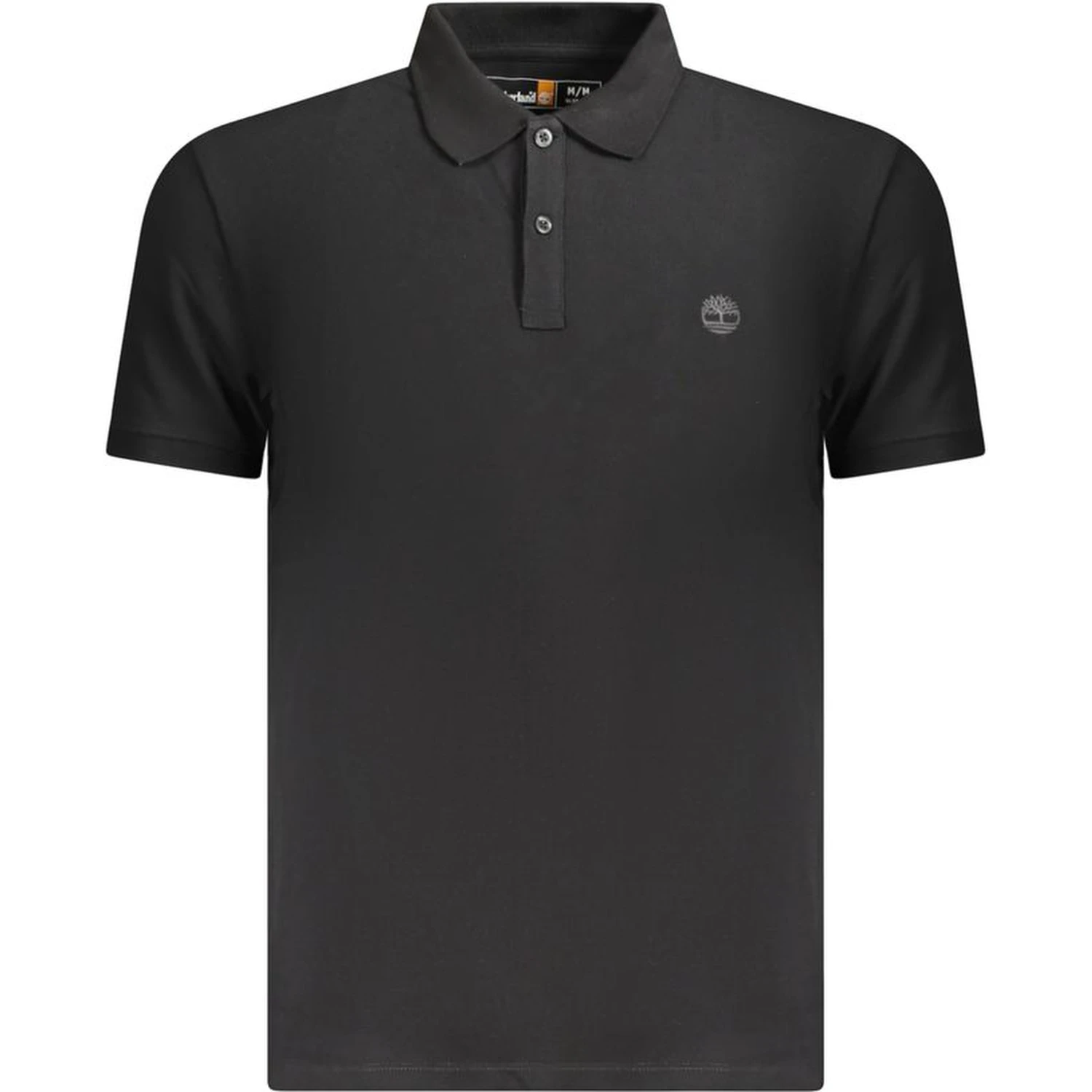 Black Cotton Polo Shirt