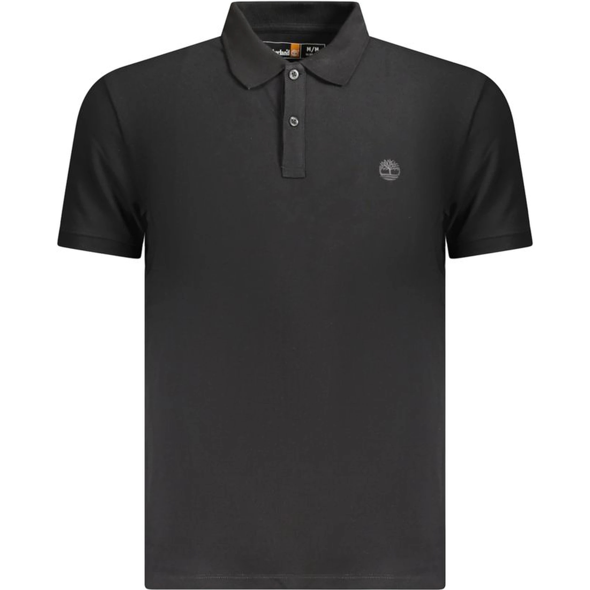 Black Cotton Polo Shirt