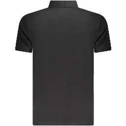 Black Cotton Polo Shirt
