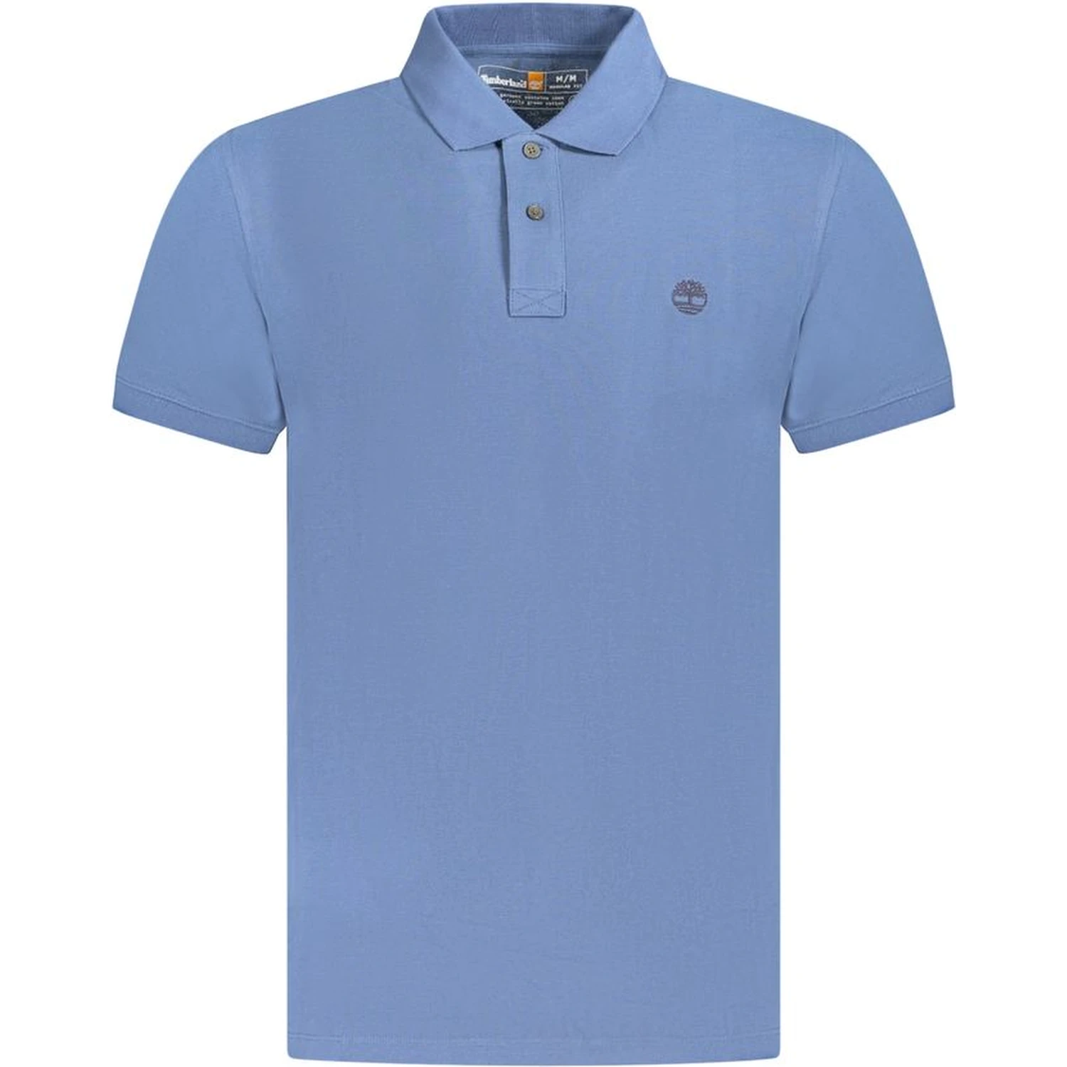 Blue Cotton Polo Shirt