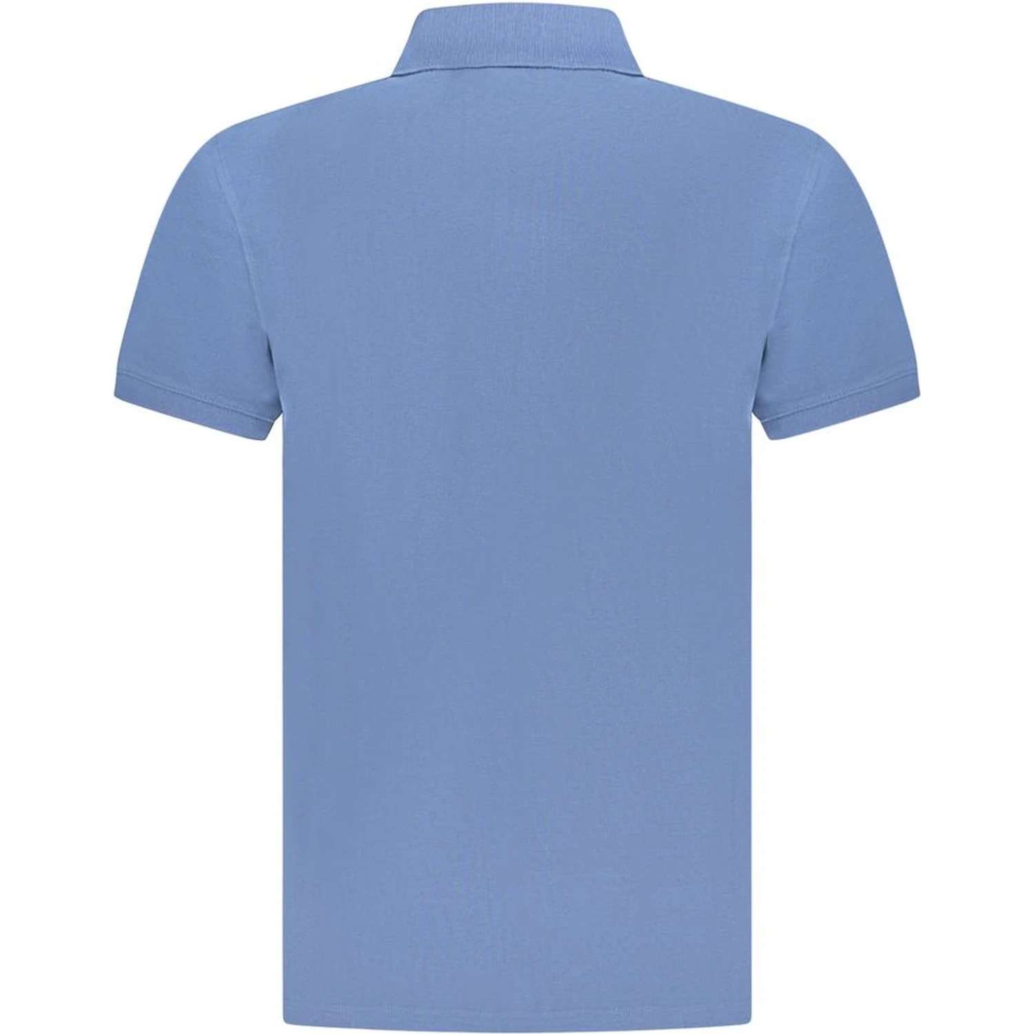 Blue Cotton Polo Shirt