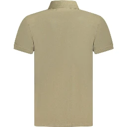 Brown Cotton Polo Shirt