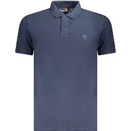 Blue Cotton Polo Shirt