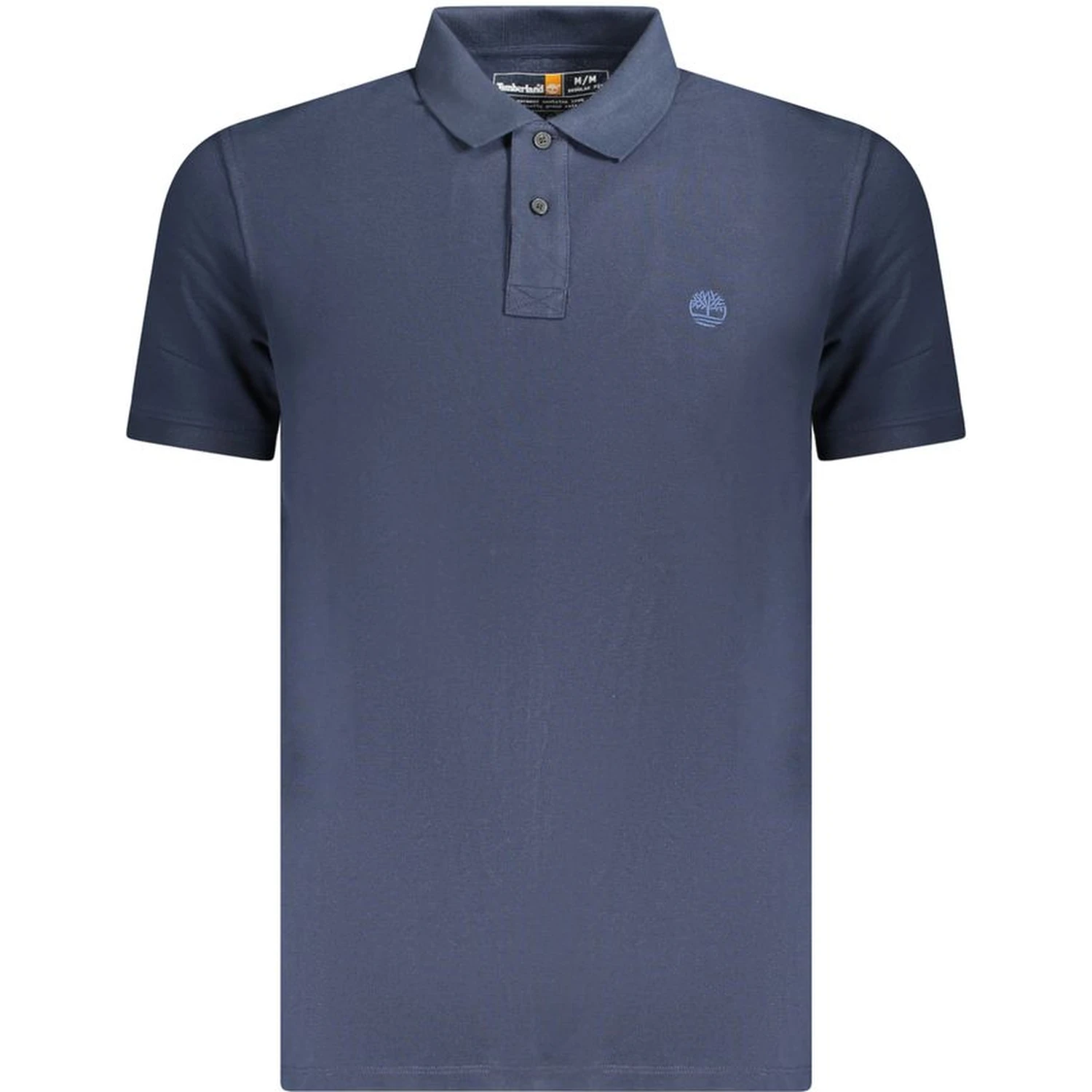 Blue Cotton Polo Shirt