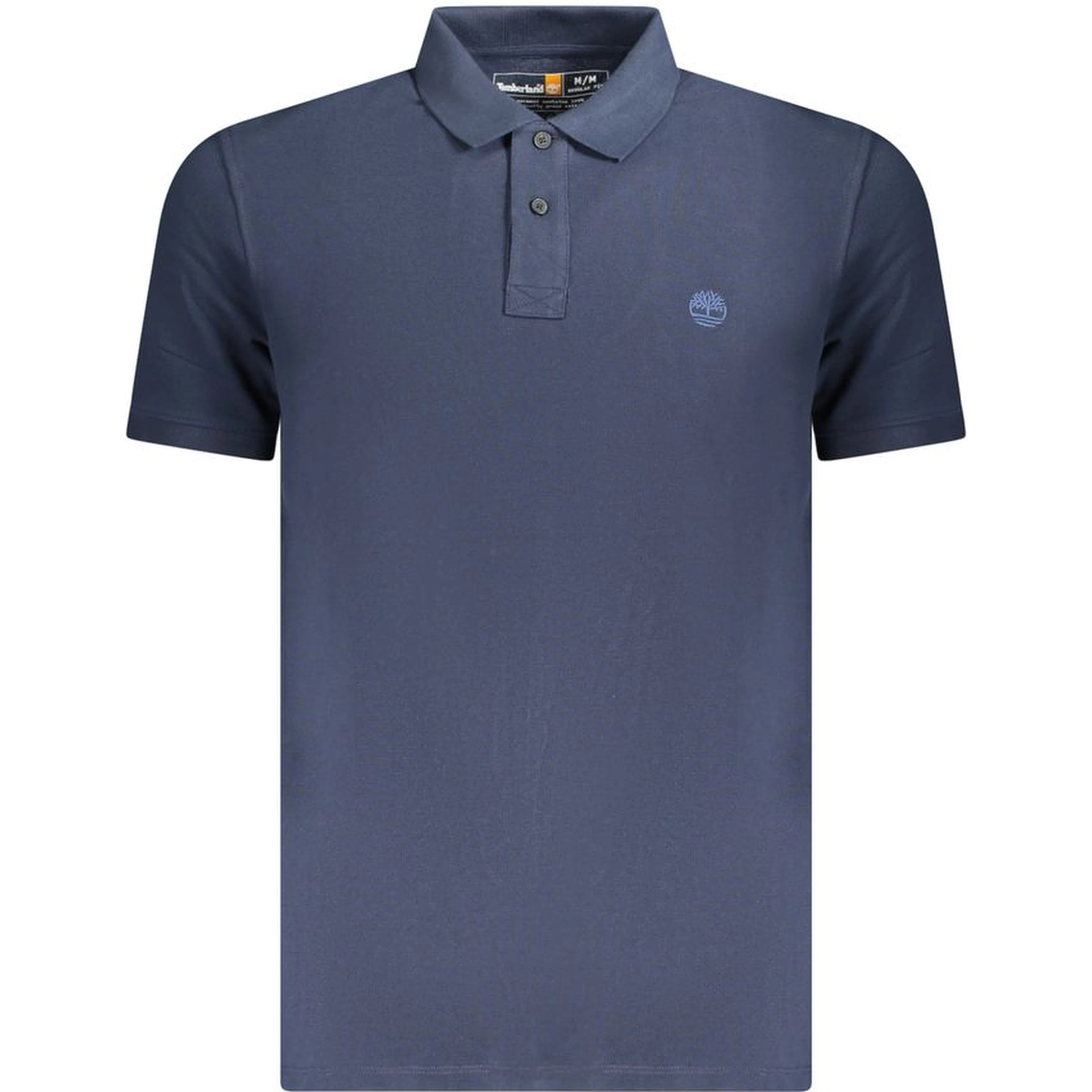 Blue Cotton Polo Shirt