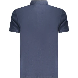 Blue Cotton Polo Shirt