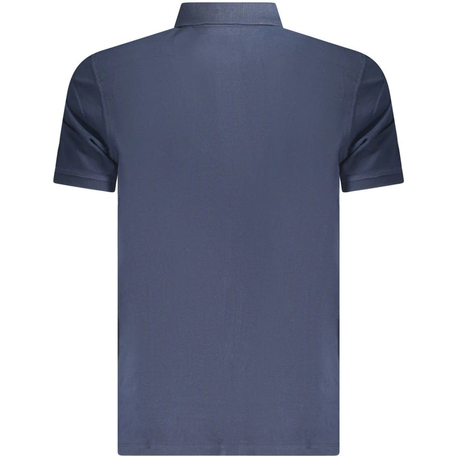 Blue Cotton Polo Shirt