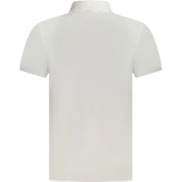 White Cotton Polo Shirt