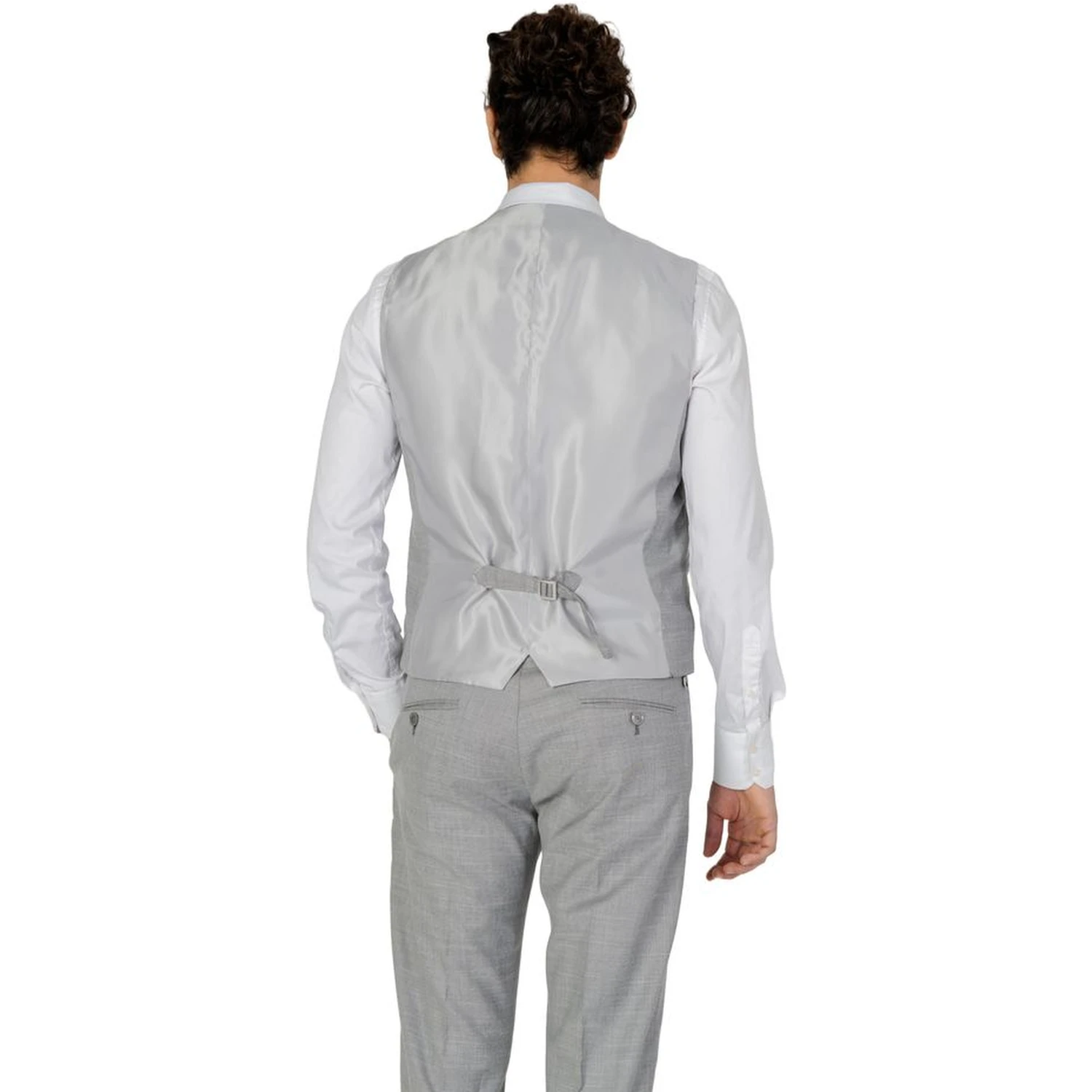 Gray Polyester Waistcoat