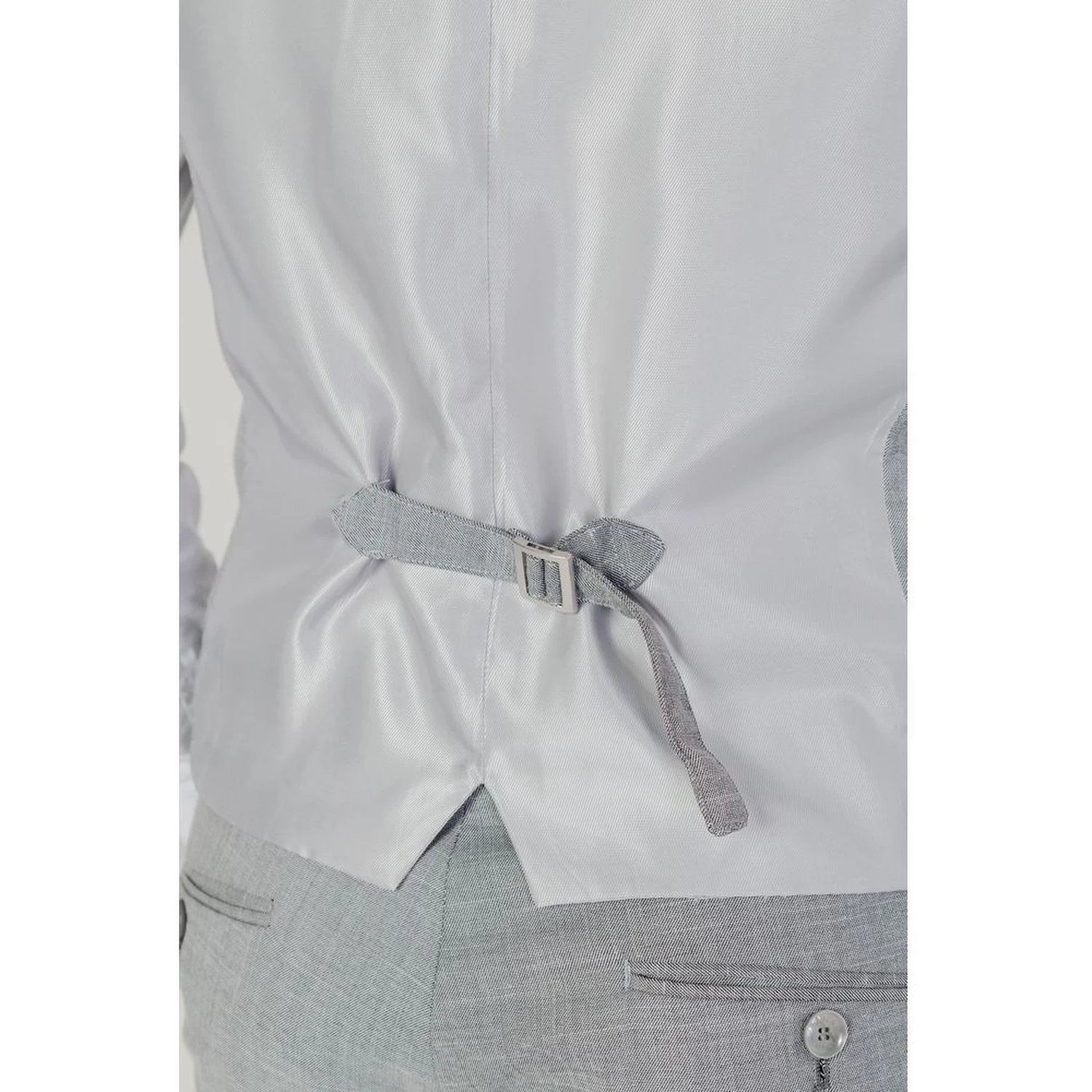 Gray Polyester Waistcoat