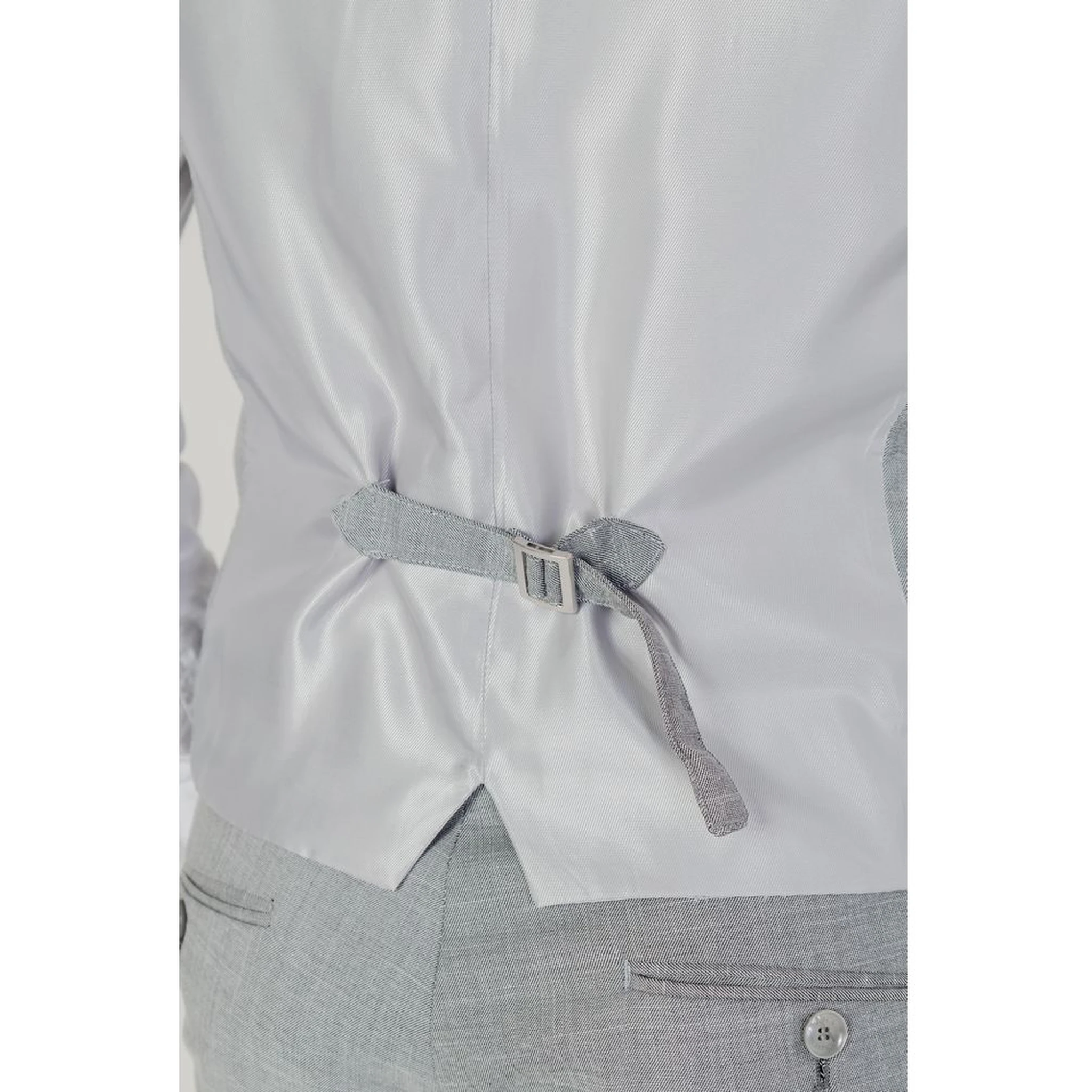 Gray Polyester Waistcoat