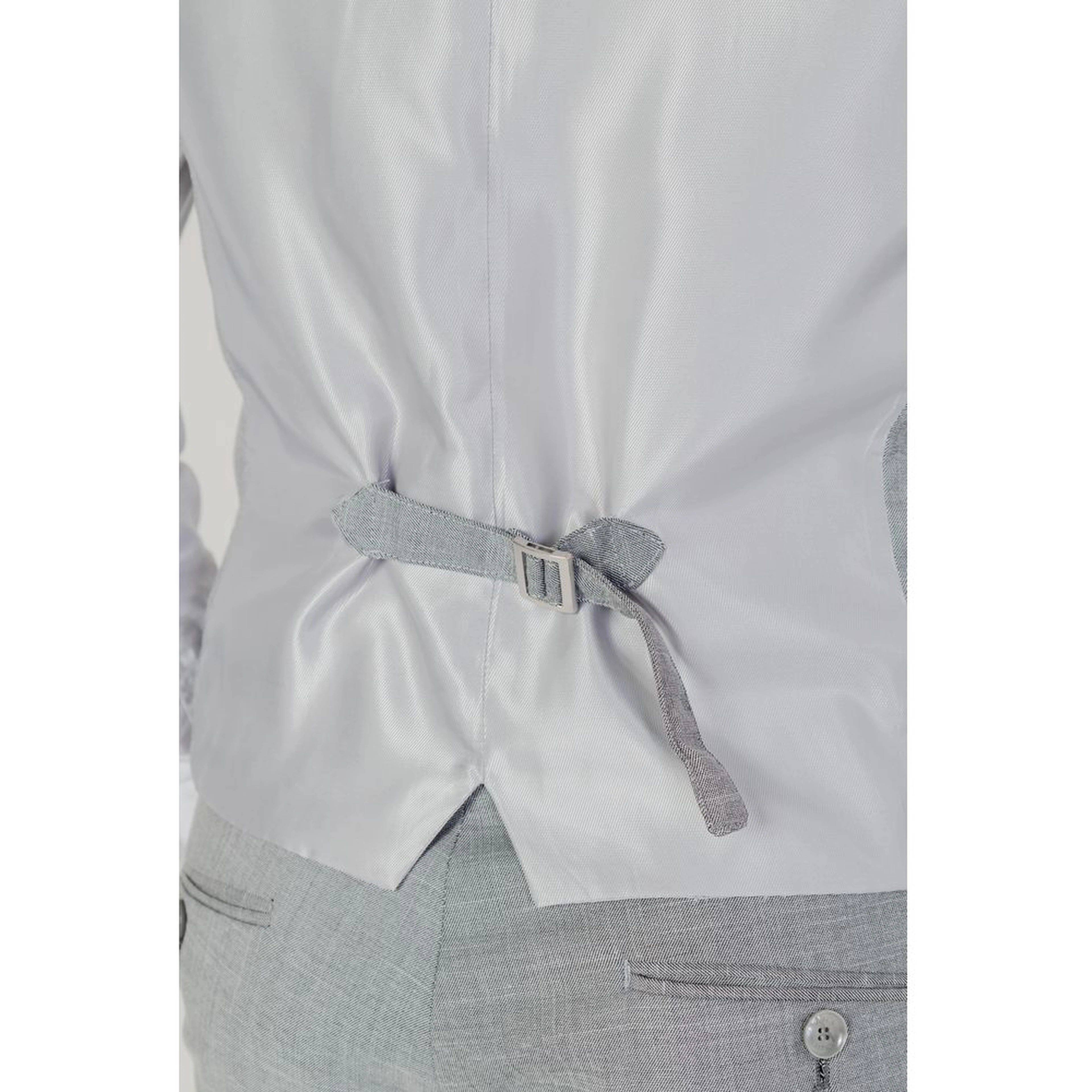 Gray Polyester Waistcoat