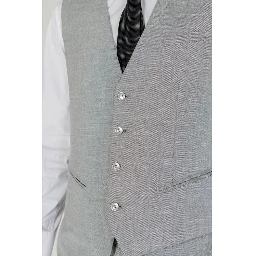 Gray Polyester Waistcoat