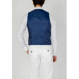 Blue Polyester Waistcoat
