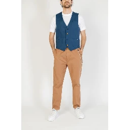 Blue Cotton Waistcoat