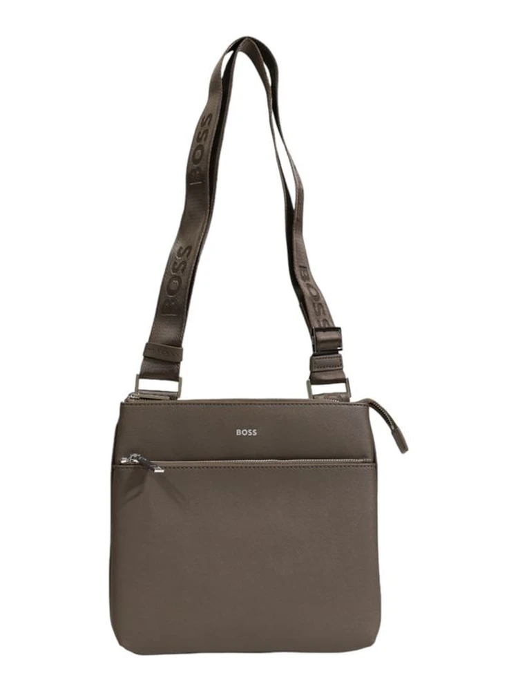 Green Leather Messenger Bag