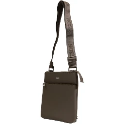 Green Leather Messenger Bag