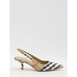 Birdie Check slingback pumps