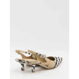 Birdie Check slingback pumps