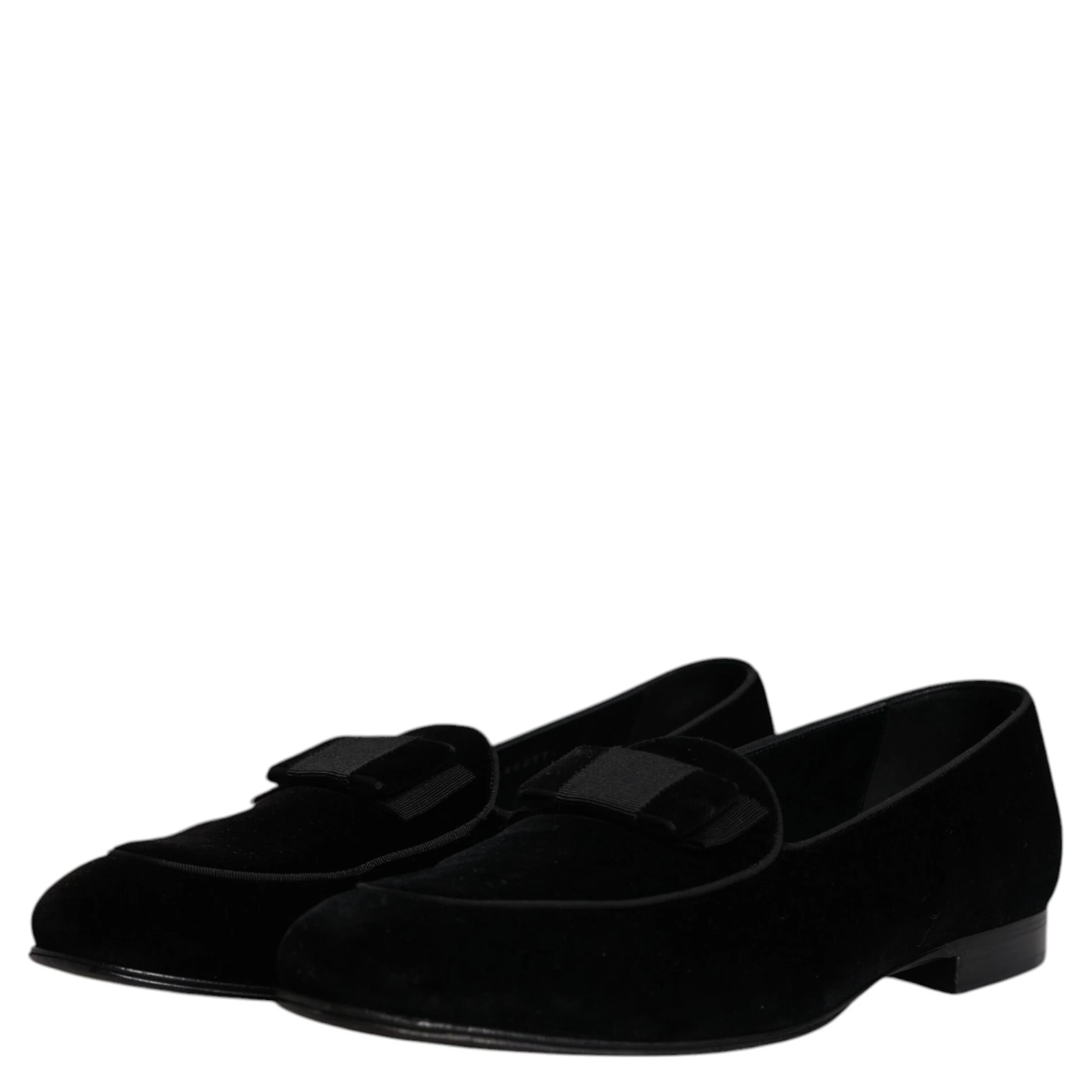 Black Velvet Loafers Formal Men Dress Shoes
