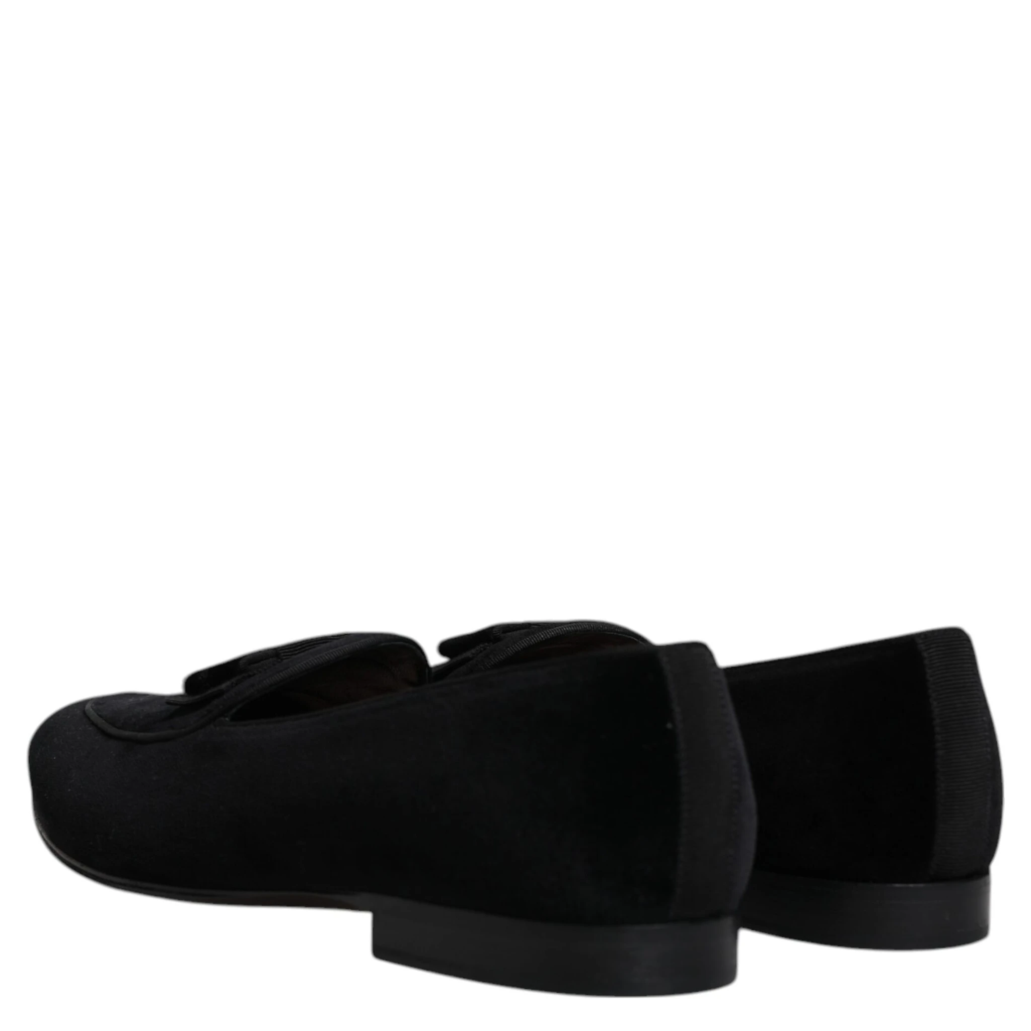 Black Velvet Loafers Formal Men Dress Shoes