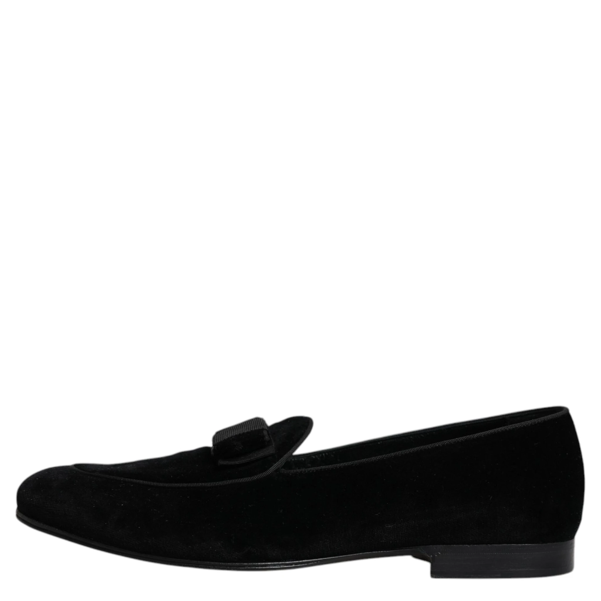 Black Velvet Loafers Formal Men Dress Shoes