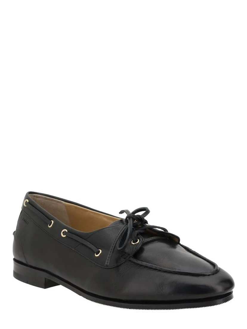Black Calf Leather Bos Taurus Slip-On Loafers