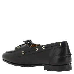 Black Calf Leather Bos Taurus Slip-On Loafers
