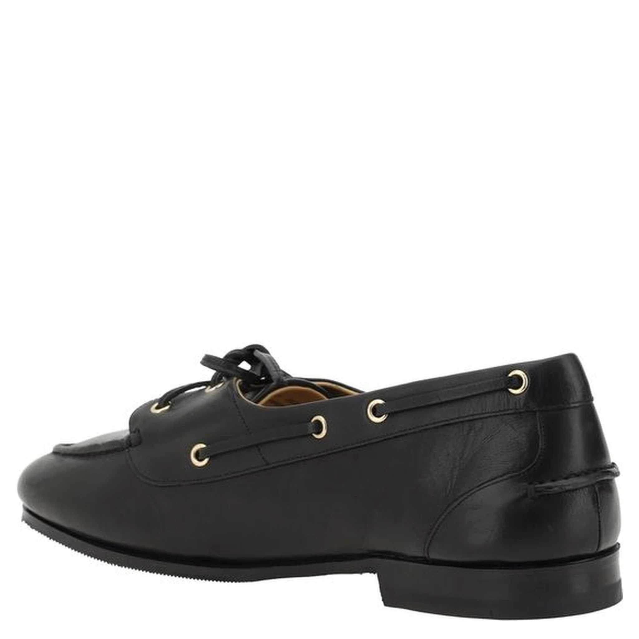 Black Calf Leather Bos Taurus Slip-On Loafers