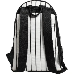 Black White Vulcano Royal King Print Men Backpack Bag