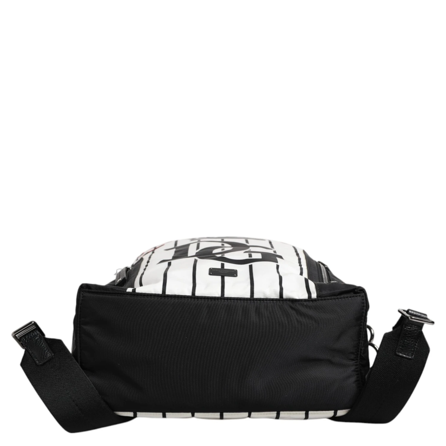 Black White Vulcano Royal King Print Men Backpack Bag