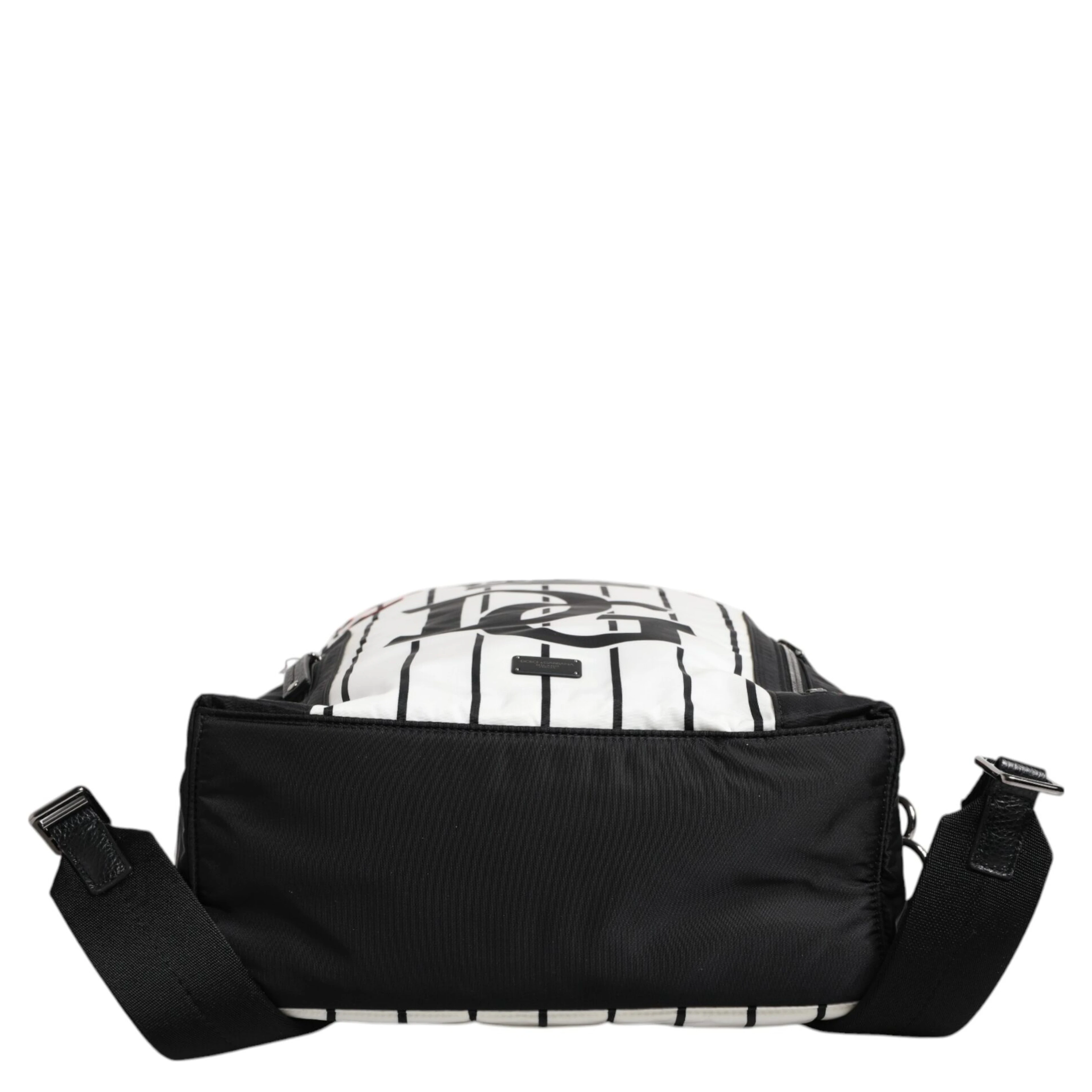 Black White Vulcano Royal King Print Men Backpack Bag