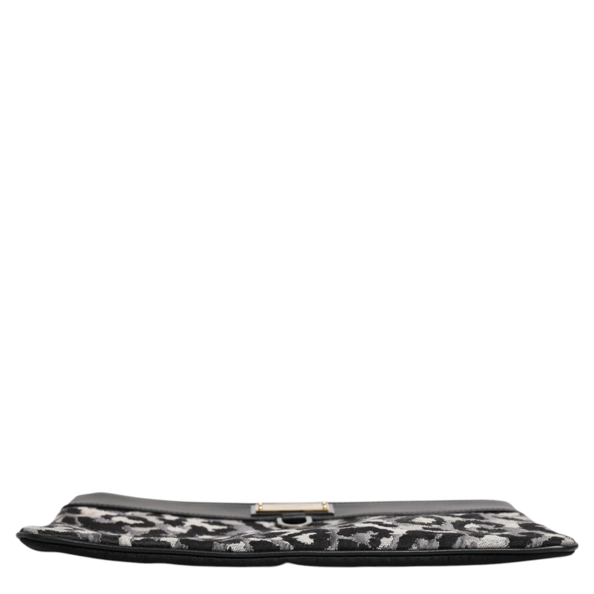 Multicolor Leopard Jacquard Logo Plaque Men Pouch Bag