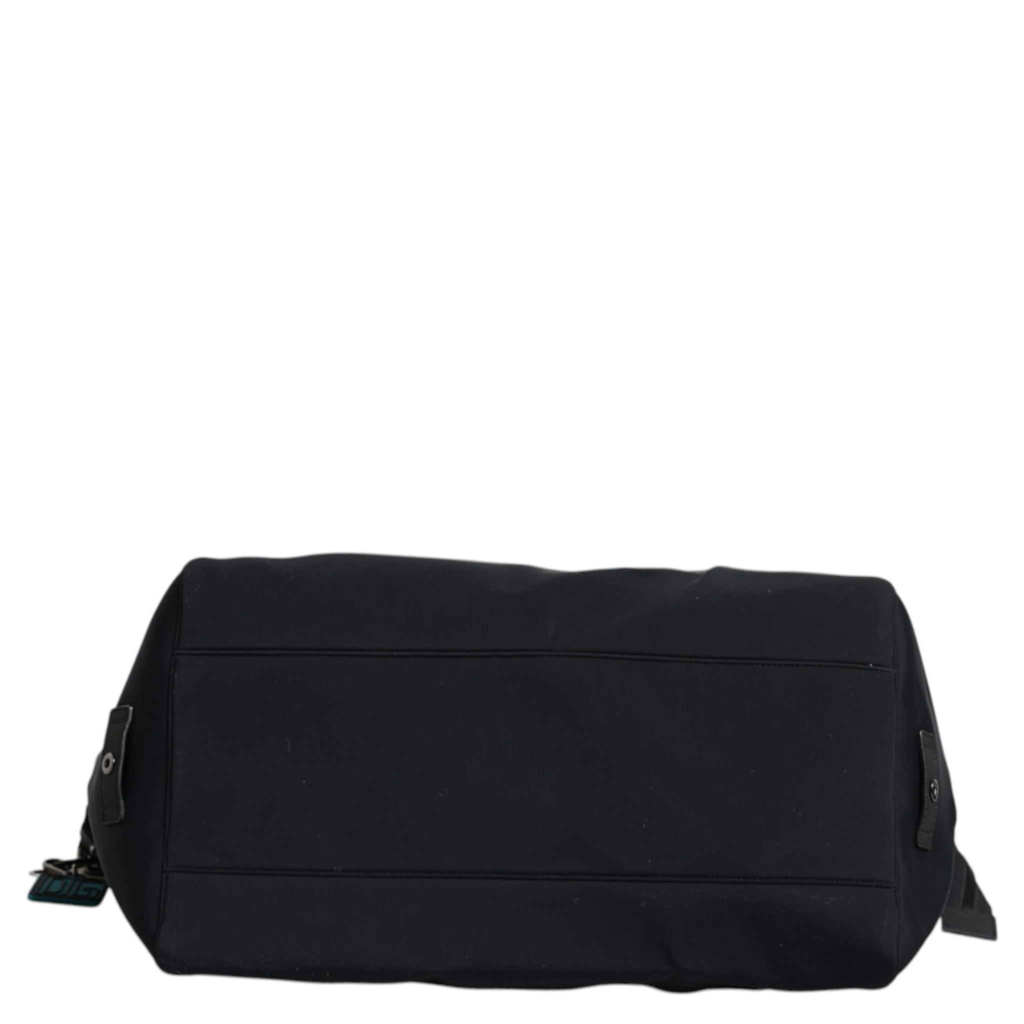 Black Canvas DG Logo Print Shopping Hand Tote Bag