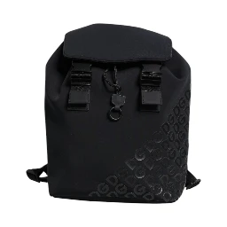 Black Neoprene Nylon DG Logo School Backpack Bag
